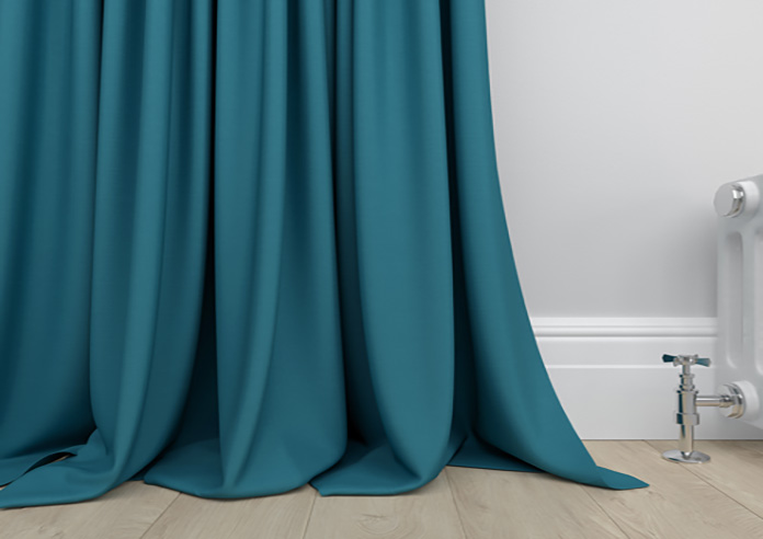 Kyoto Faux Silk, Azure - Made to Measure Curtains - Image 6